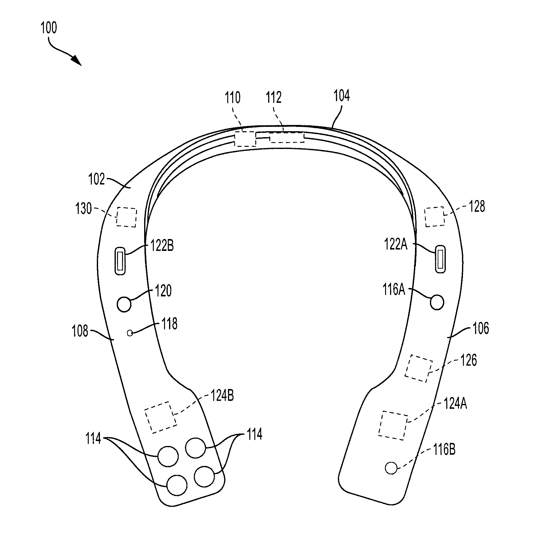 Wearable system for providing walking directions drawing